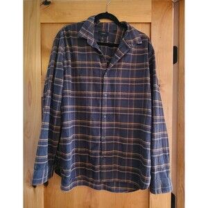 Vince XXL Mens Grandpa Flannel Plaid 2XL Hipster Button Cotton Long Sleeve Shirt